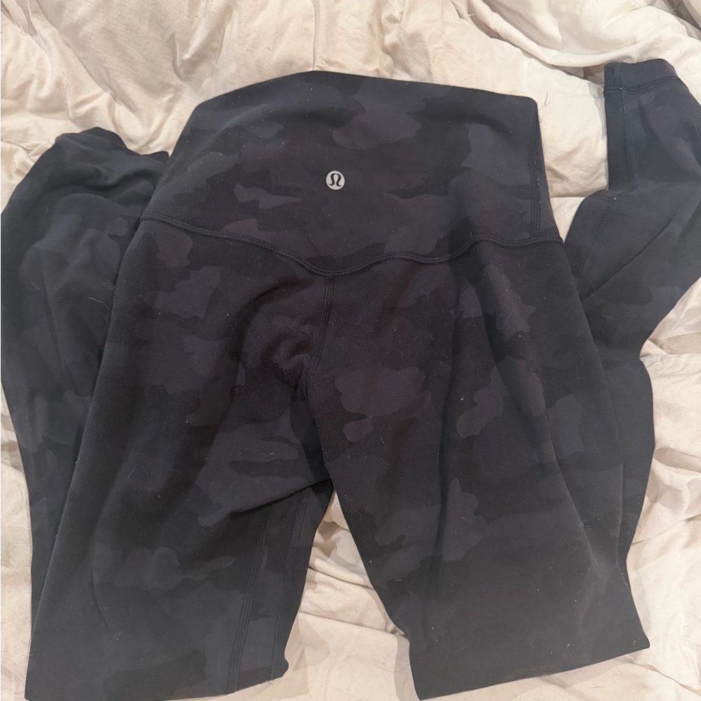 lululemon athletica Black Camo Leggings